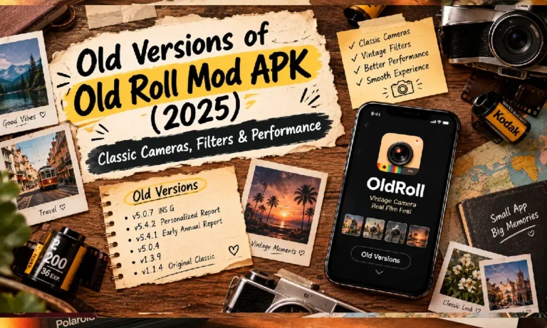 Old Versions of Old Roll Mod APK (2025) – Classic Cameras, Filters & Performance