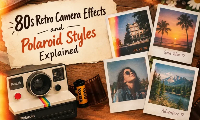 80s Retro Camera Effects and Polaroid Styles Explained